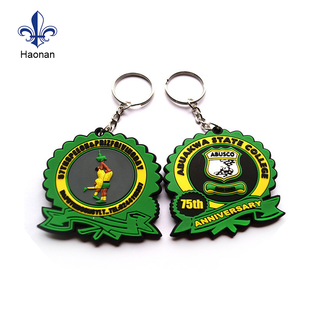 Promotional Advertising Customized PVC Keychain for Wedding