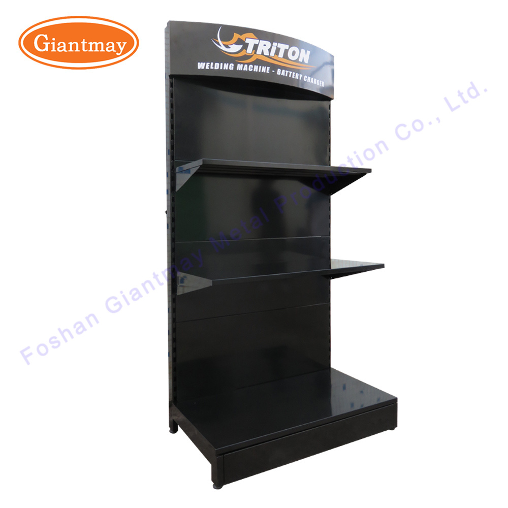 Black Flooring Metal Durable Rack Car Tool Car Parts Accessories Shop Display Rack