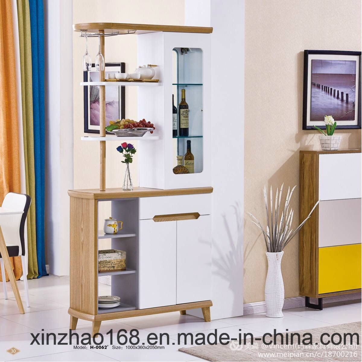 modern Wine Shelf MDF Partition Cabinet Shelf