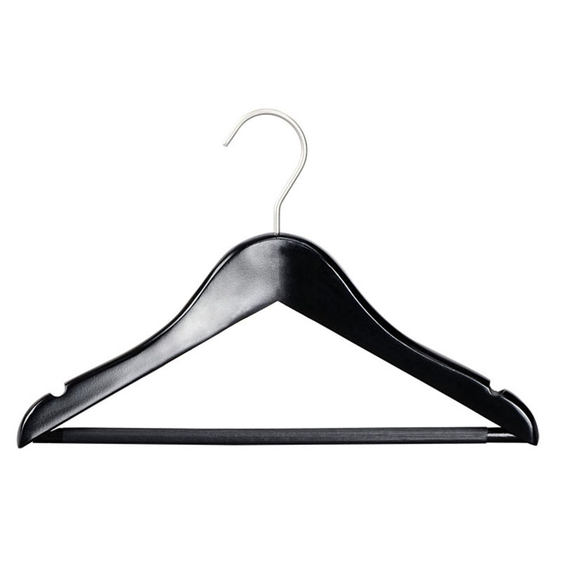 Hotel Covenient Superior Quality Wooden Black Kids Hanger