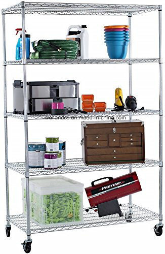 Chrome Restaurant Metal Kitchen Wire Shelving Rack