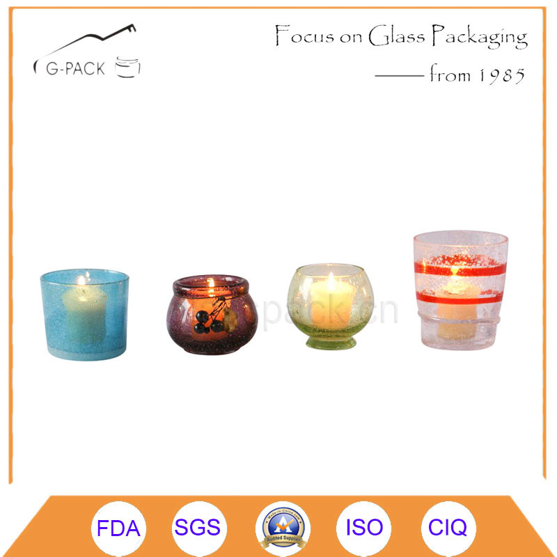 Small Glass Table Lamp, Candle Holders