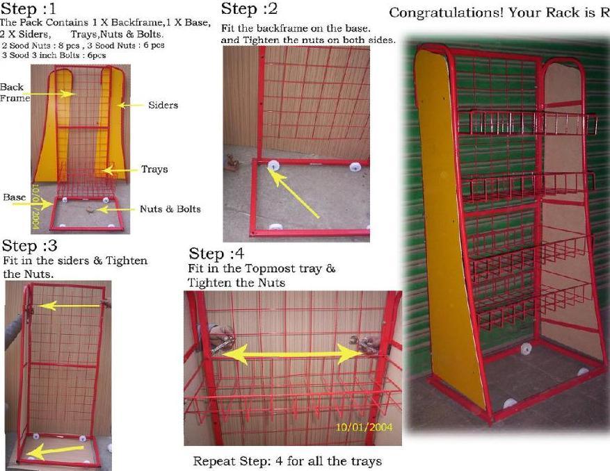 Supermarket Stainess Steel Rack for Display (SLL-R004)