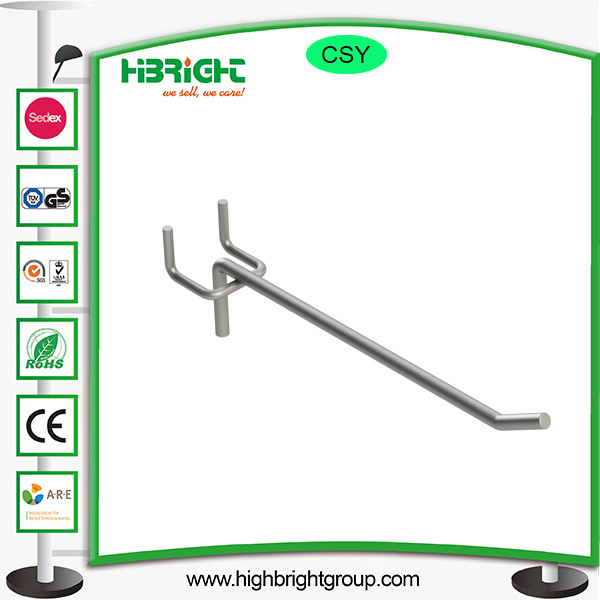 Single Prong Metal Display Pegboard Hook