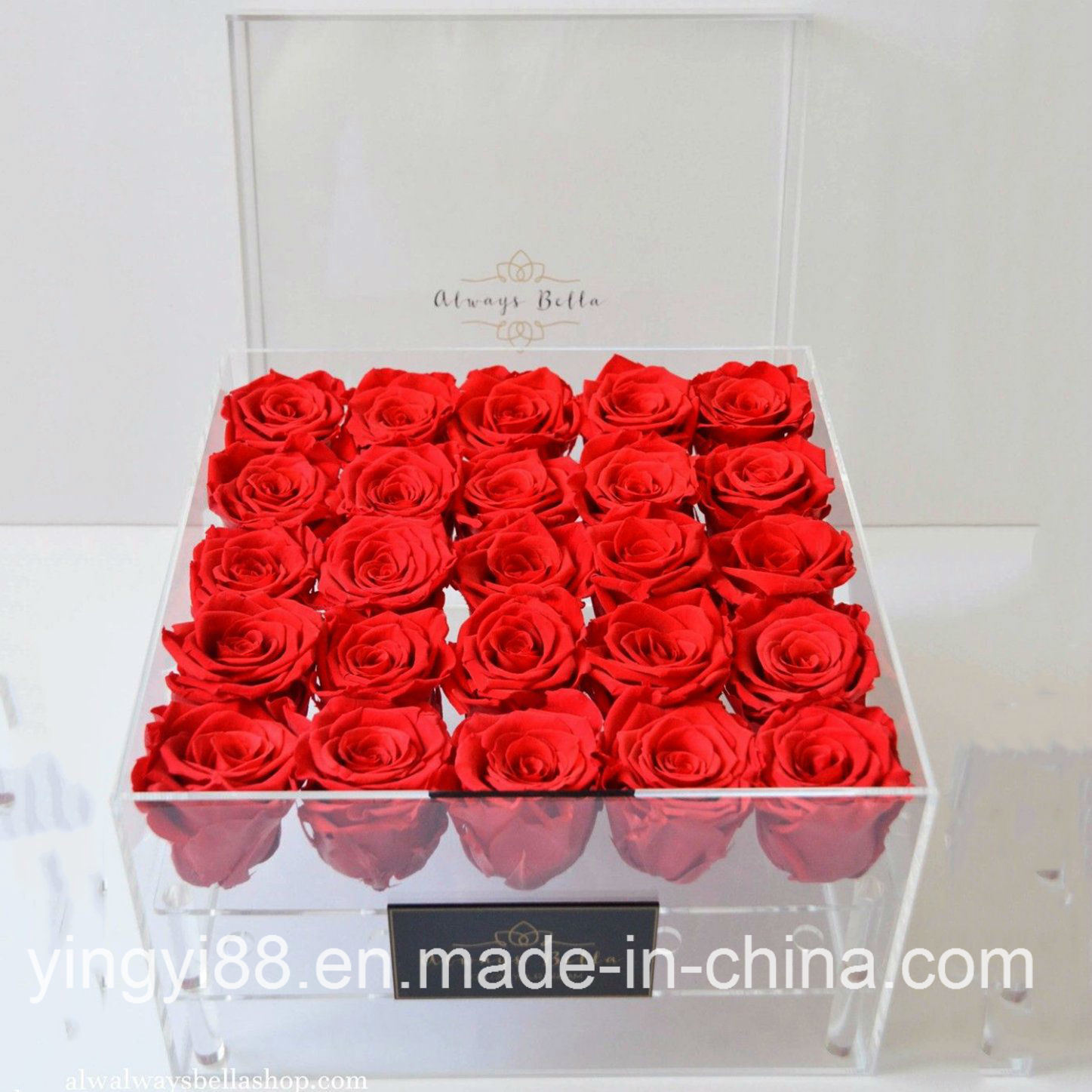 Transparent Good Quality Customized Made Acrylic Flower Rose Box