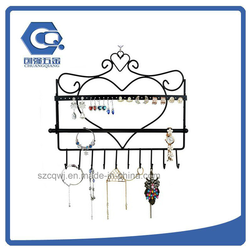 Wall-Mounted Hanging Metal Jewelry Display Rack