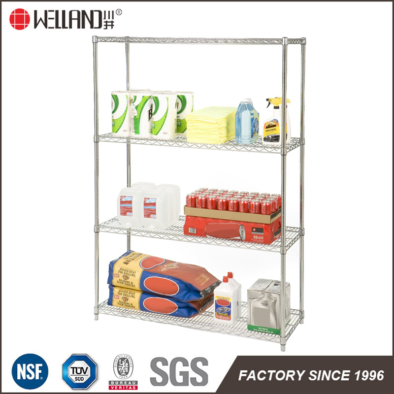 Heavy Duty Chrome Steel Supermarket Grocery Food Storage Wire Shelving