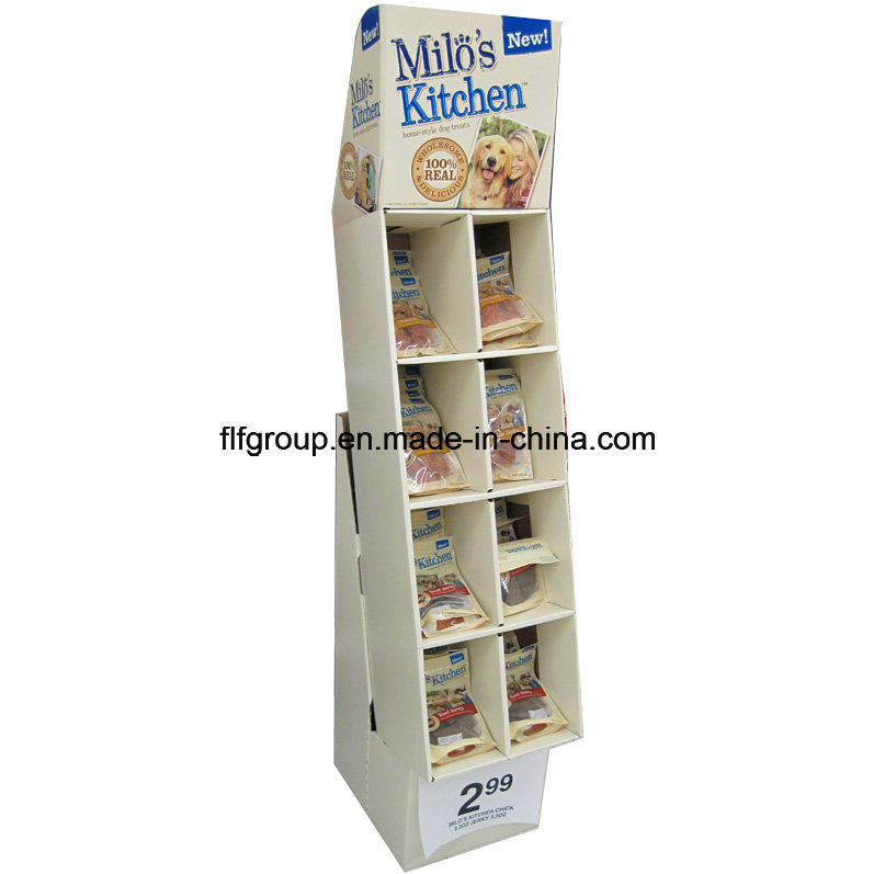 Retail Corrugated Cardboard Counter Display Paper Floor Display Stand