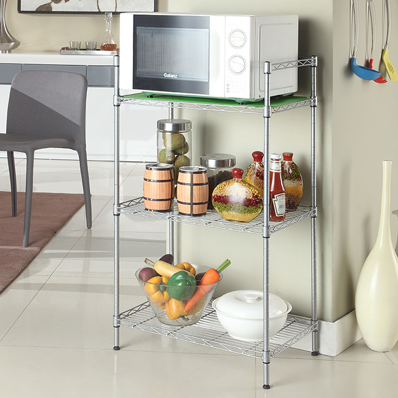 Kitchen Room Metal Wire Shelf and Household Storage Shelf