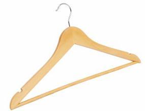 Wooden Shirt Hanger for Hotel Guest Room