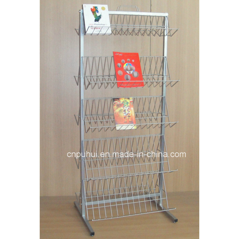 Floor Standing Metal Wire Calendar Rack (PHY389)