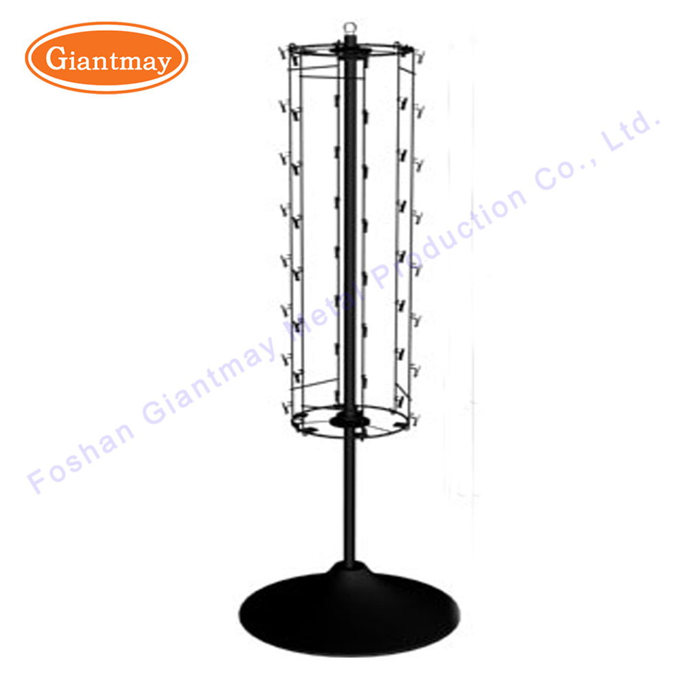 Floor Standing Spinning Metal Potato Chip Clip Hanger Display Rack