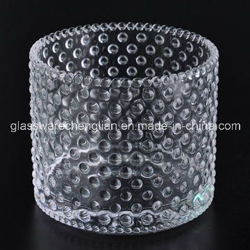 Transparent Glass Candle Holder (ZT-047)