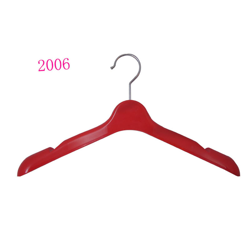 Custom Ladies Plastic Top Clothes Non Slip Hangers