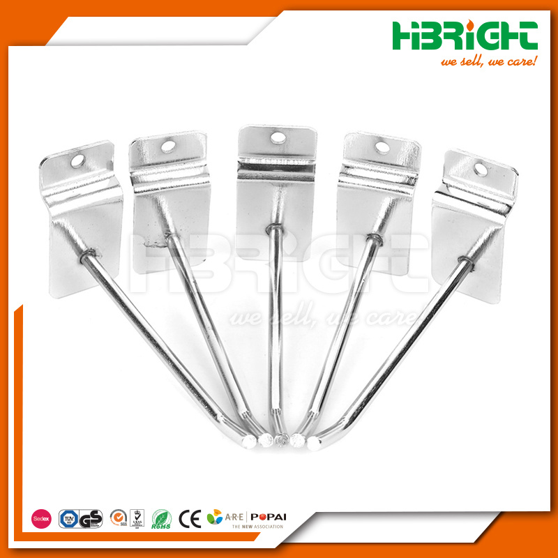 Slatwall Chrome Display Hooks for Supermarket