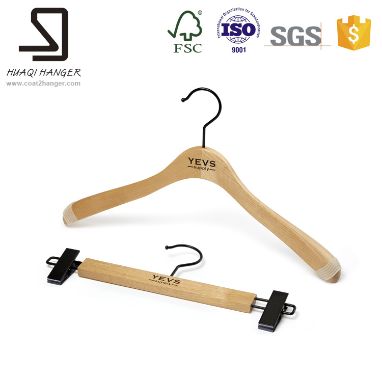 Wooden Clothes Hanger for Women, Pants Hanger