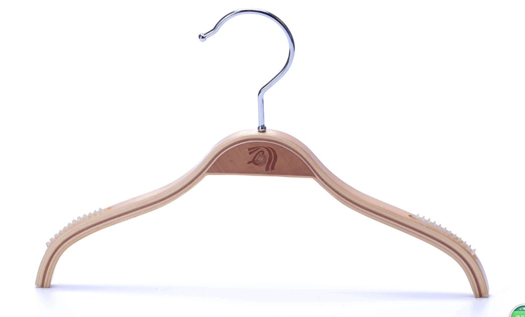 Natural Color Cheap Laminated Wooden Hanger