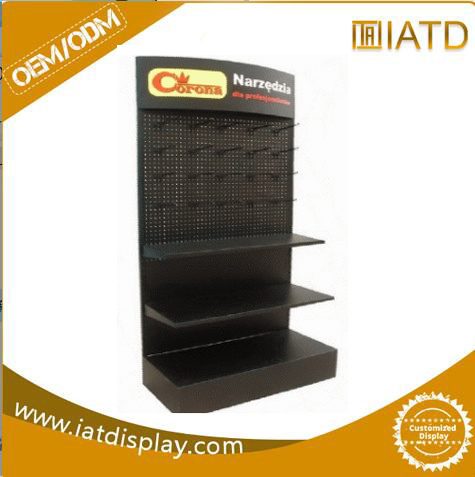 Tools Display Shelf, Display Rack with Advertisement Board