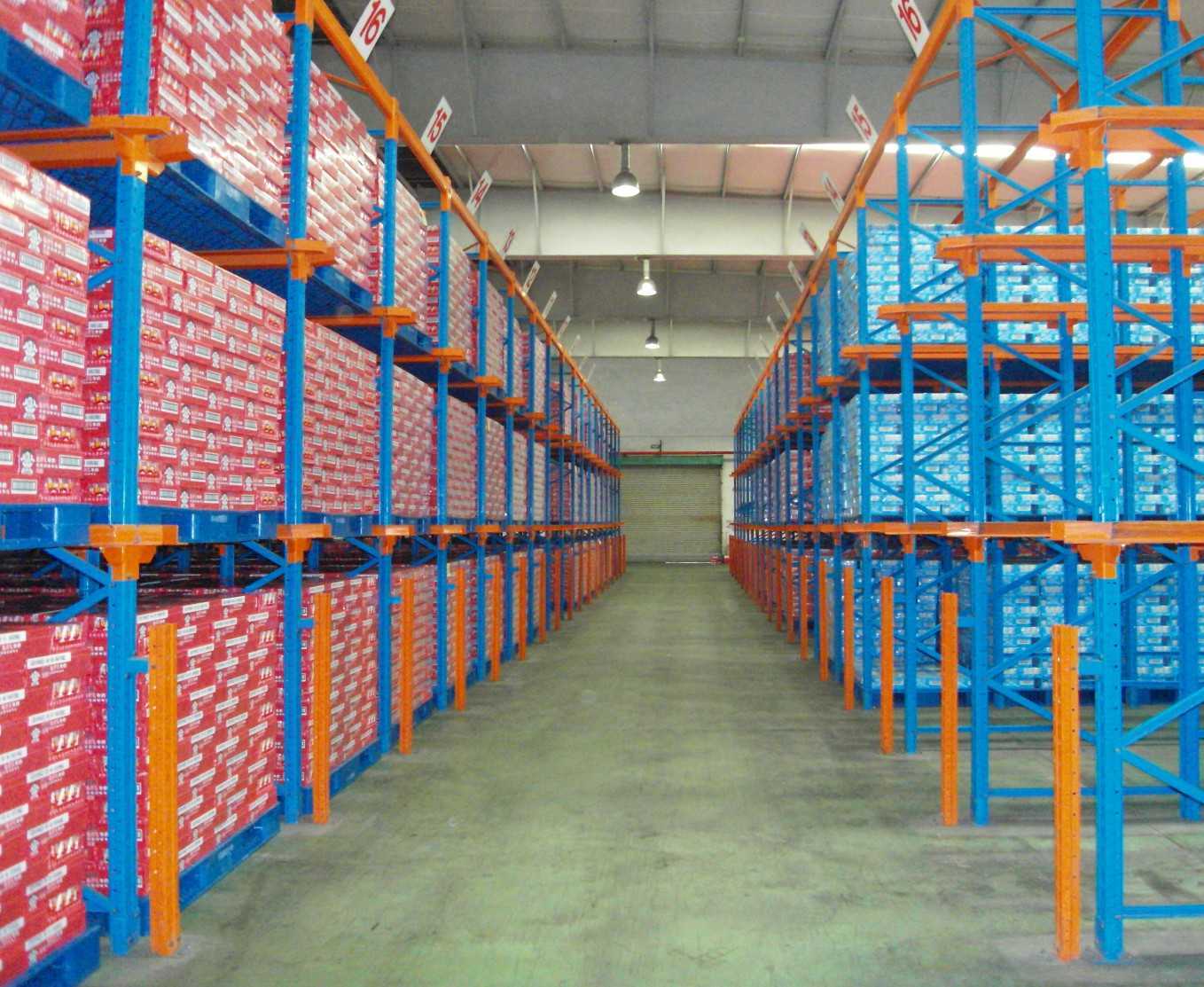 Drive in Warehouse Storage Steel Pallet Rack