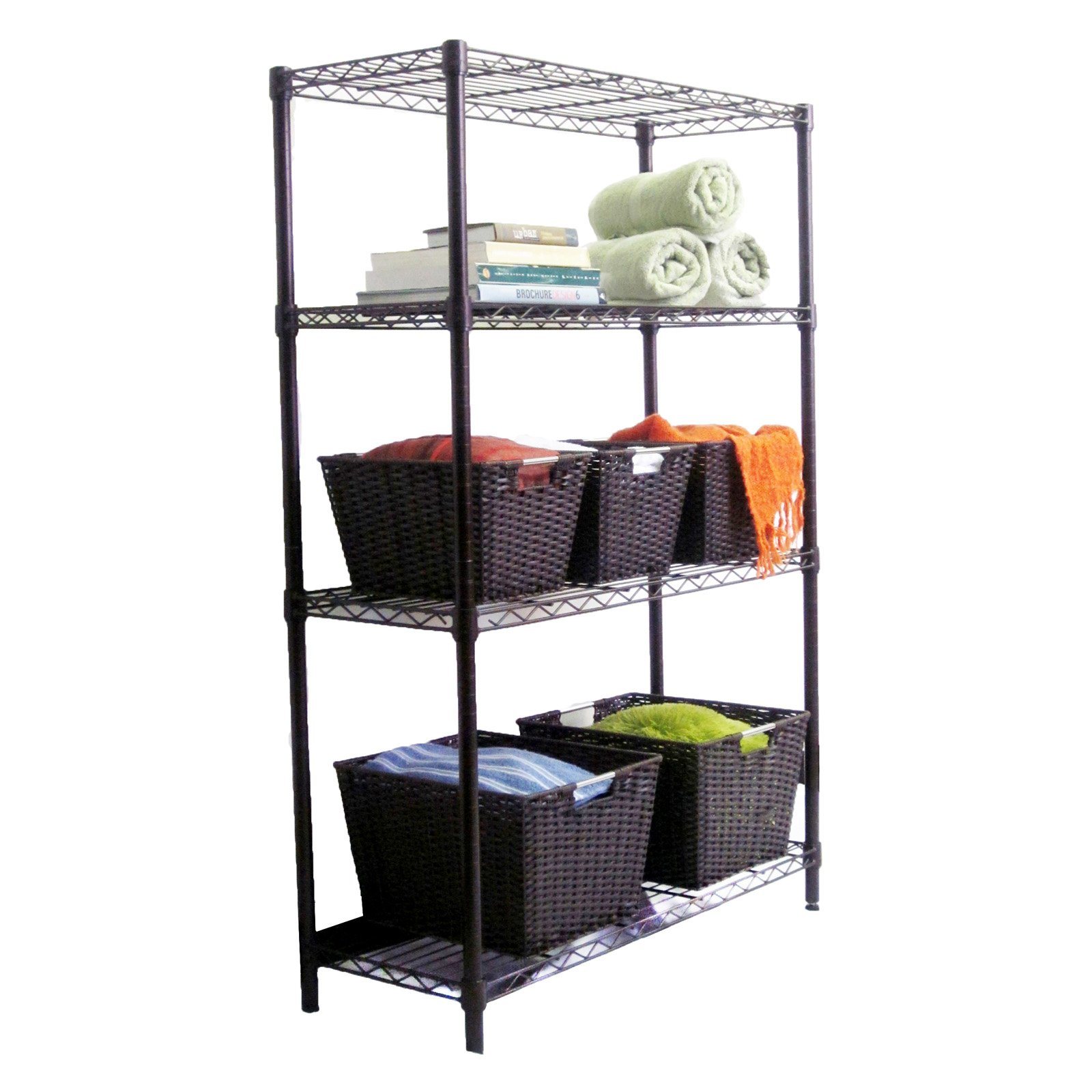 Powder Coating Home Decorate Storage Wire Shelf (LD12035180A4E)