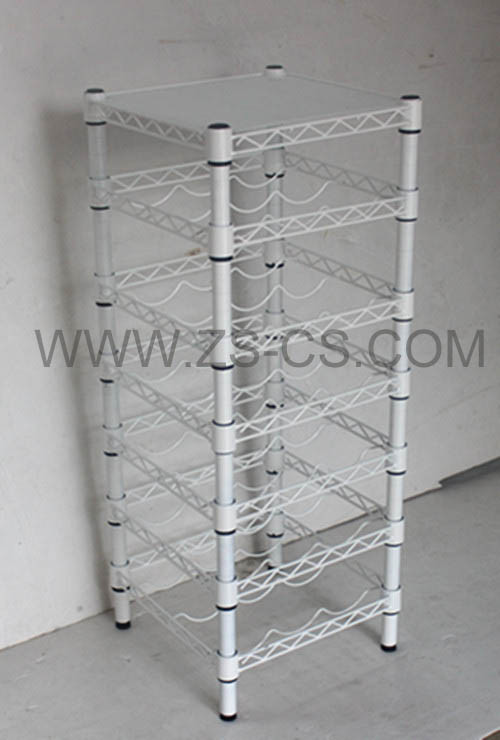 White Painting Home Use Free Standing Wine Rack (WR3025120A7E)