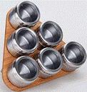 Stainless Steel Magnetic Spice Rack (CL1Z-J0604-6J)