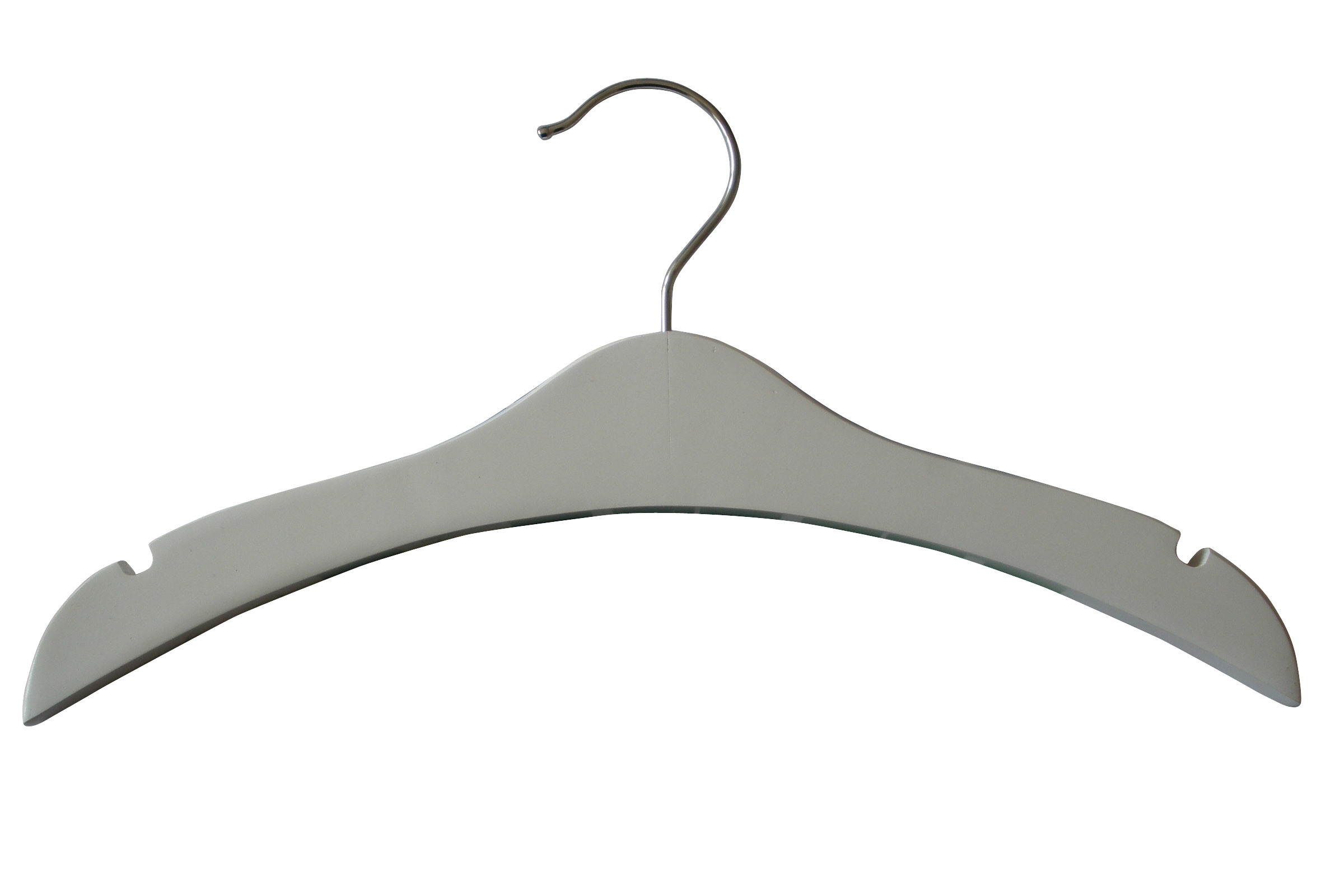 Regular Wooden Notches Baby Top Hangers, White Wooden Coat Hanger