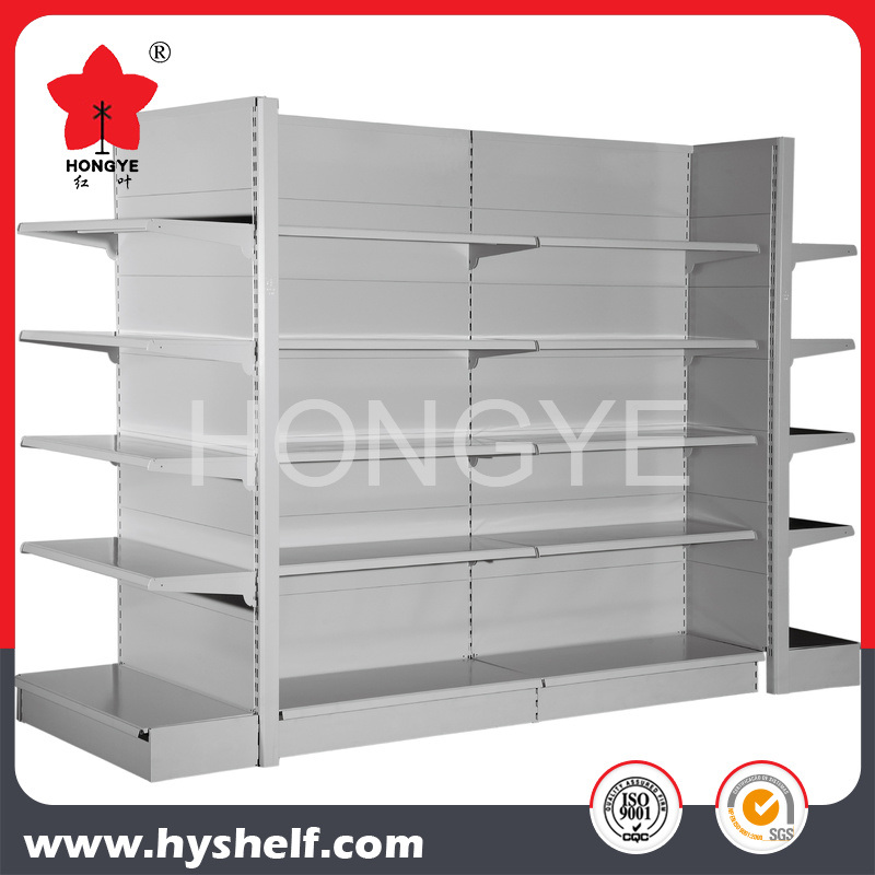 25 Pitch Metal Display Grocery Store Gondola Supermarket Shelving