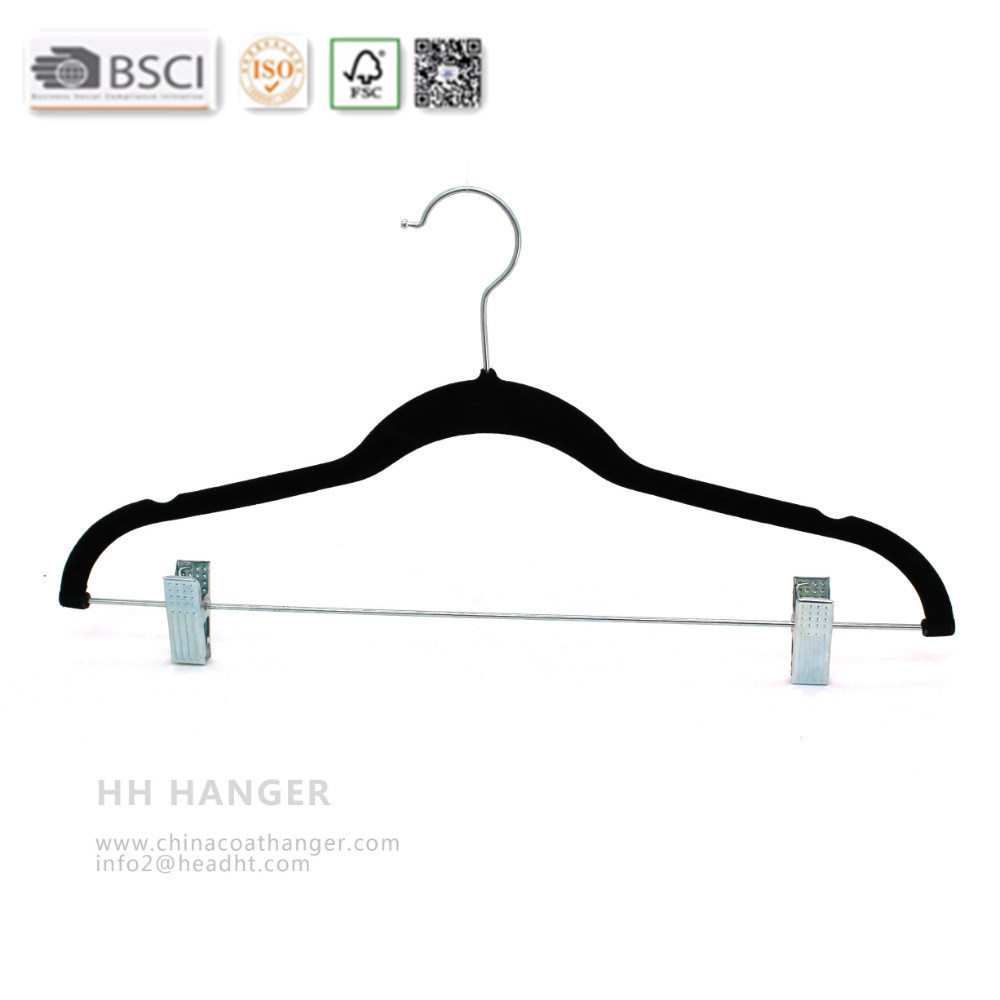 Hh Clips Velvet Pants Clothes Hanger, Velvet Clothes Hanger