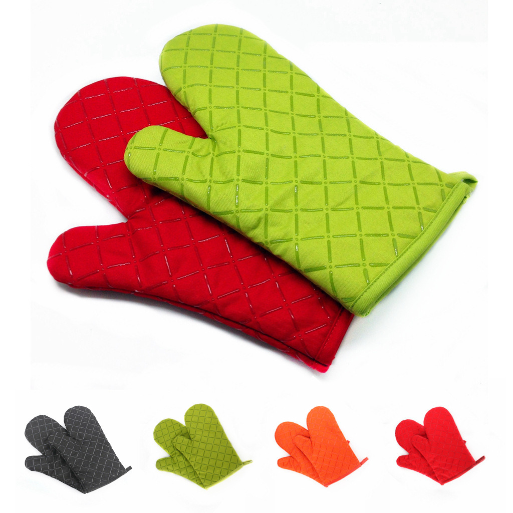 Silicone Hot Kitchen Pot Holder Glove Oven Mit (EB-93256-1)