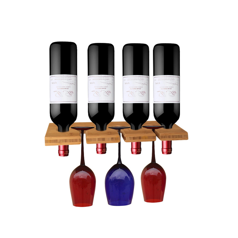 Bamboo Wine Racks & Glass Holders