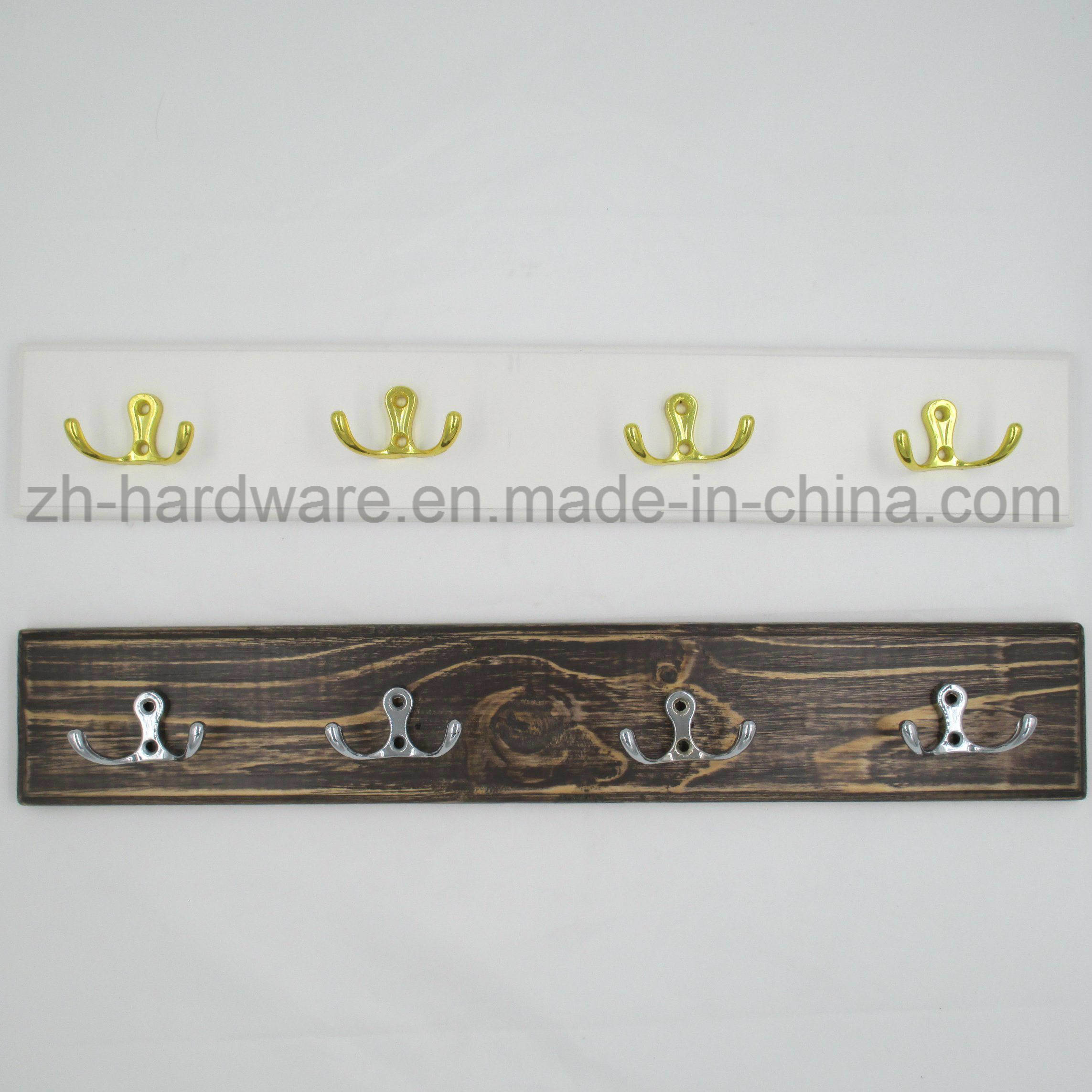 High-Grade Beautiful Clothes Hook Wooden & Metal Board Hook (ZH-7024)