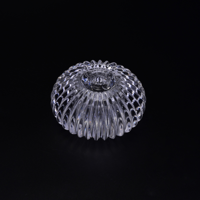 Round Tealight Holder with Vertical Bar Pattern