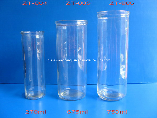 Promotional Machine-Made Glass Candle Holder (ZT25-27)
