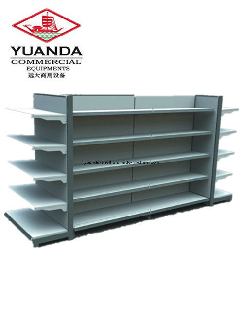 Heavy Style Double Side Supermarket Rack Commercial Gondola Shelving