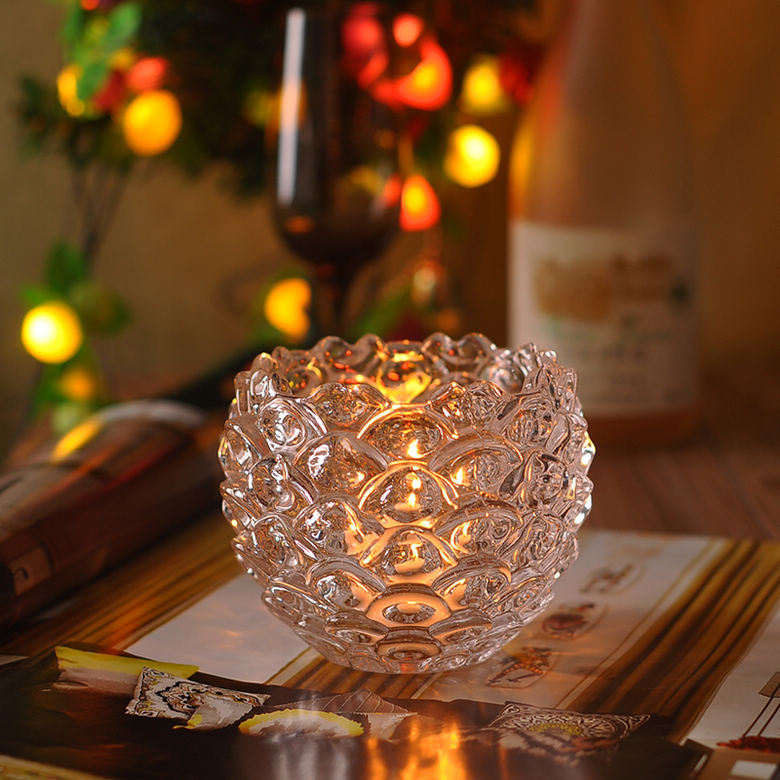 Embossed Elegent Candle Holder