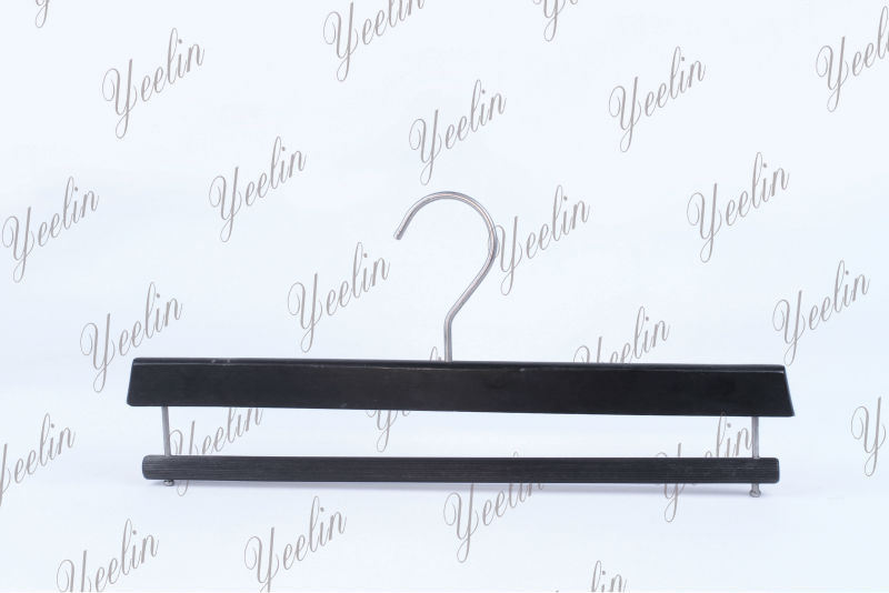 New Design High Quality Pants, Trousers Wooden Hanger (YLWD33715H-BLK1)