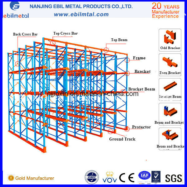 Steel Q235 Drive in Pallet Racking From China (EBILMETAL-DIPR)