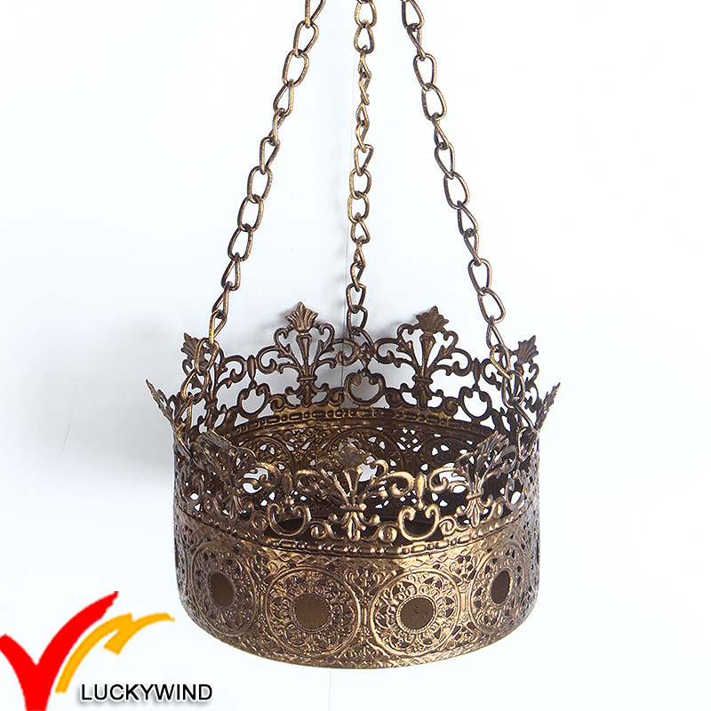 High Quality Crown Metal Tealight Candle Holder