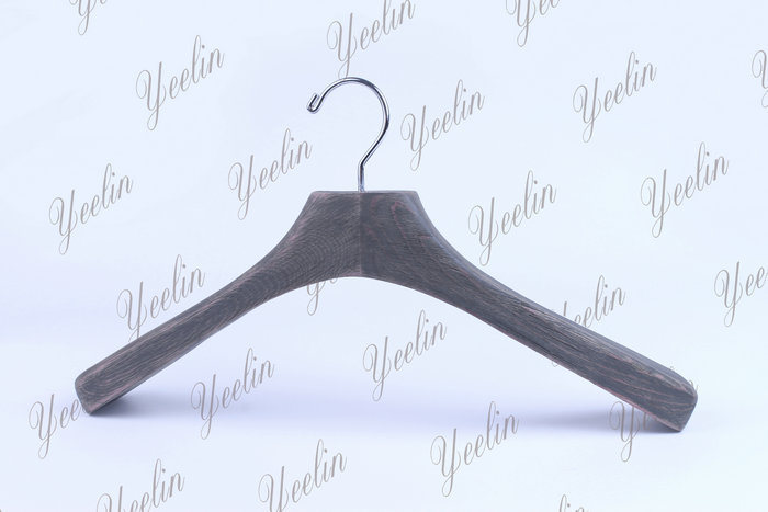 2015 Guangxi Yeelin Best Sell Classic Supermarket Fashion Wooden Hanger (YLWD84650W-GRY1)