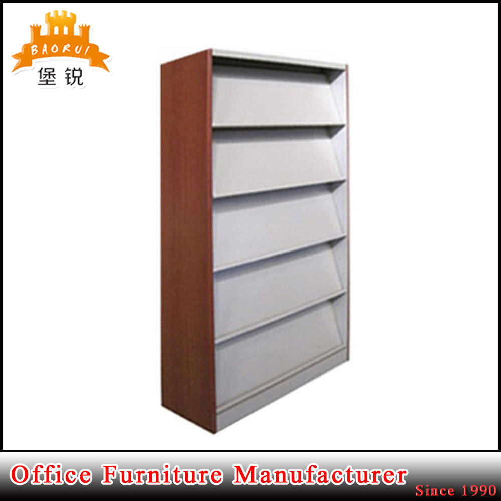 Metal Library Rack/Retail Magazine Display Shelvings 