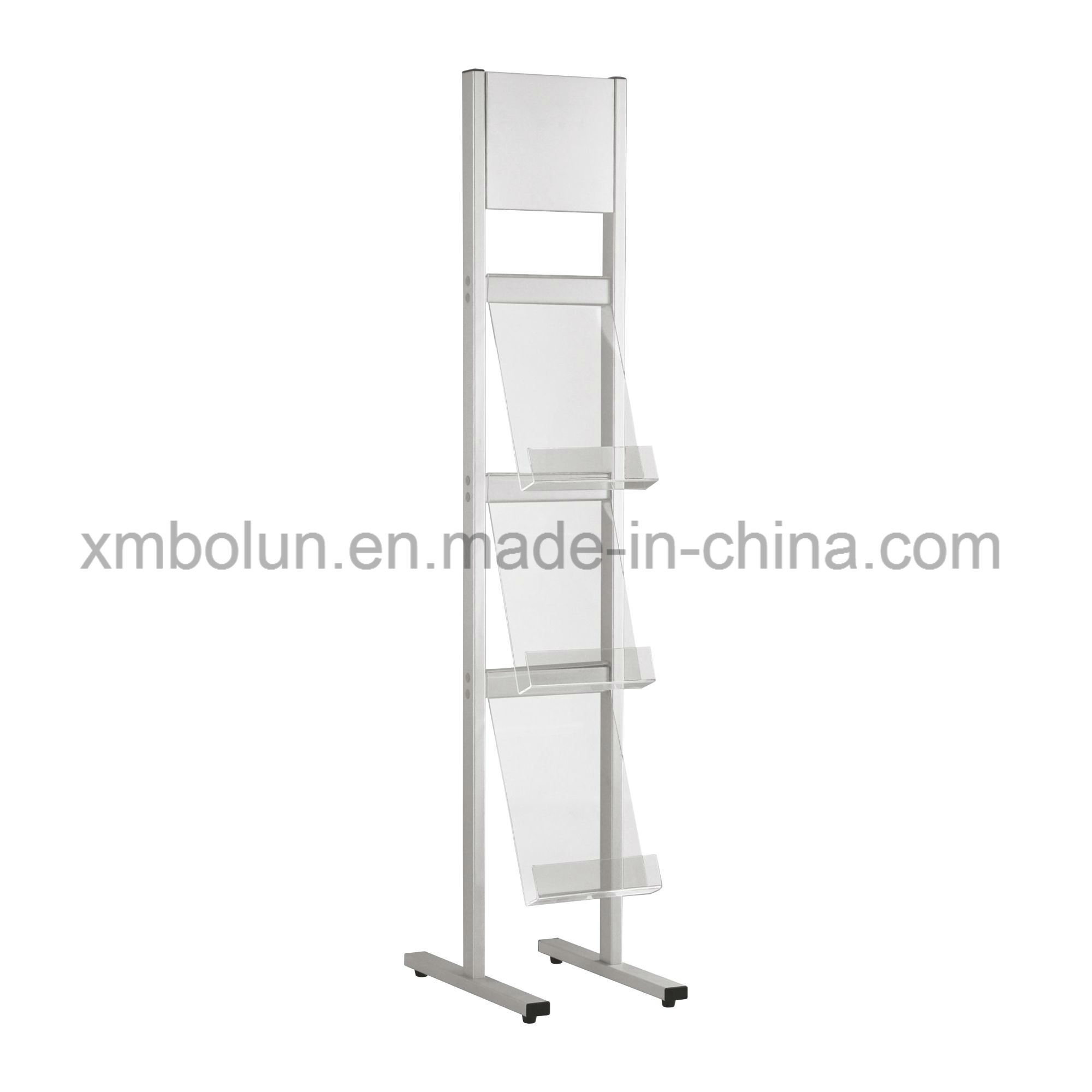 Metal Carpet Display Rack Iron Display Rack for Magazine