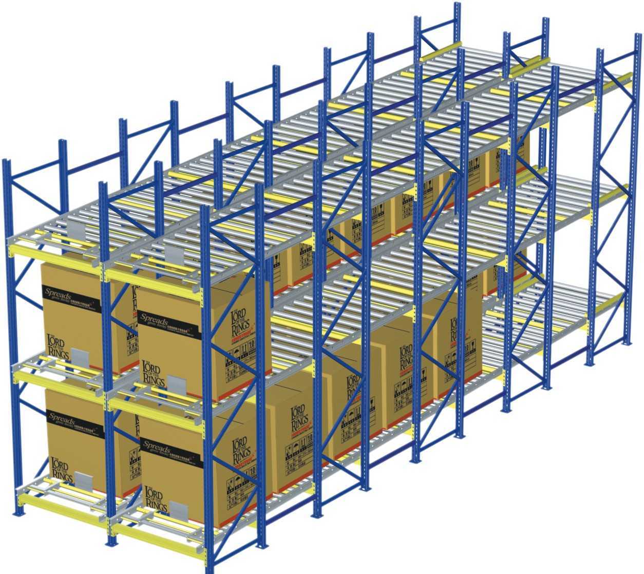 Gravity Warehouse Steel Storage Racking