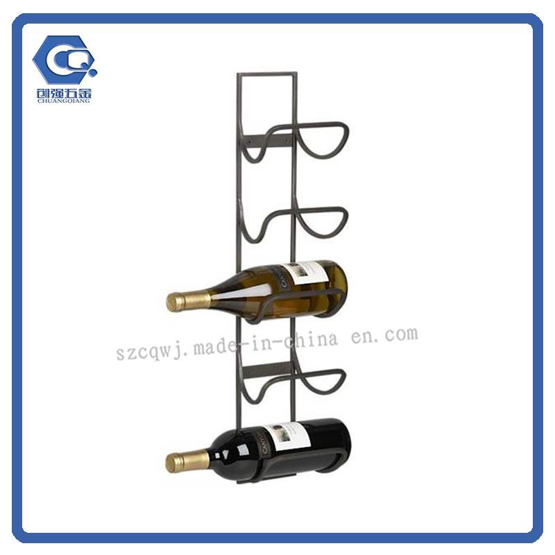 Counter Custom Powder Coating Wine Bottle Display Rack