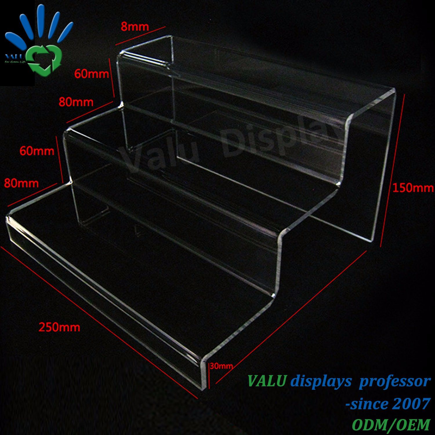 Acrylic Shoe Display Holder, Plexiglass Shoe Display Stand