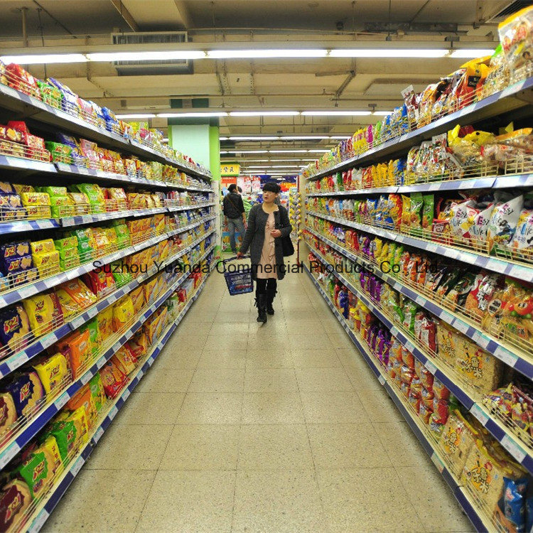 Upscale Supermarket Metal Display Shelf Store Shelf