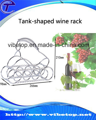 Hot Sale Tank Metal Wine Rack Kh-V25