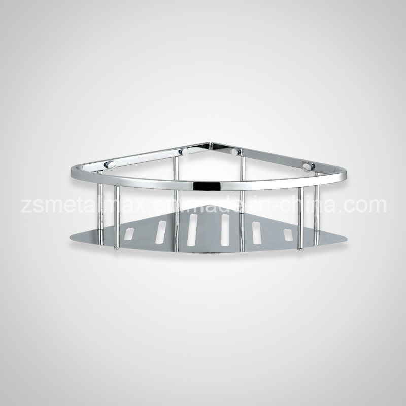 Bathroom Wall Corner Mounted Stainless Steel Shower Shelf (CJ004)