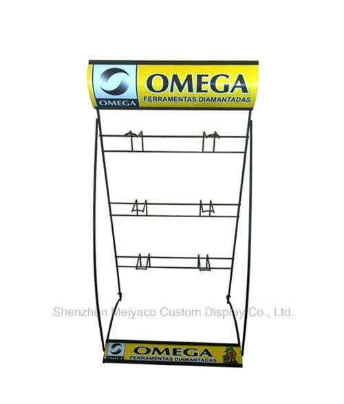 Customized Logo Metal Wire Assemble Stand Tools Exhibition Display Rack