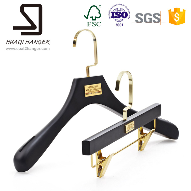 Black Wooden Hanger, Hanger of Clothes, Suit Hanger